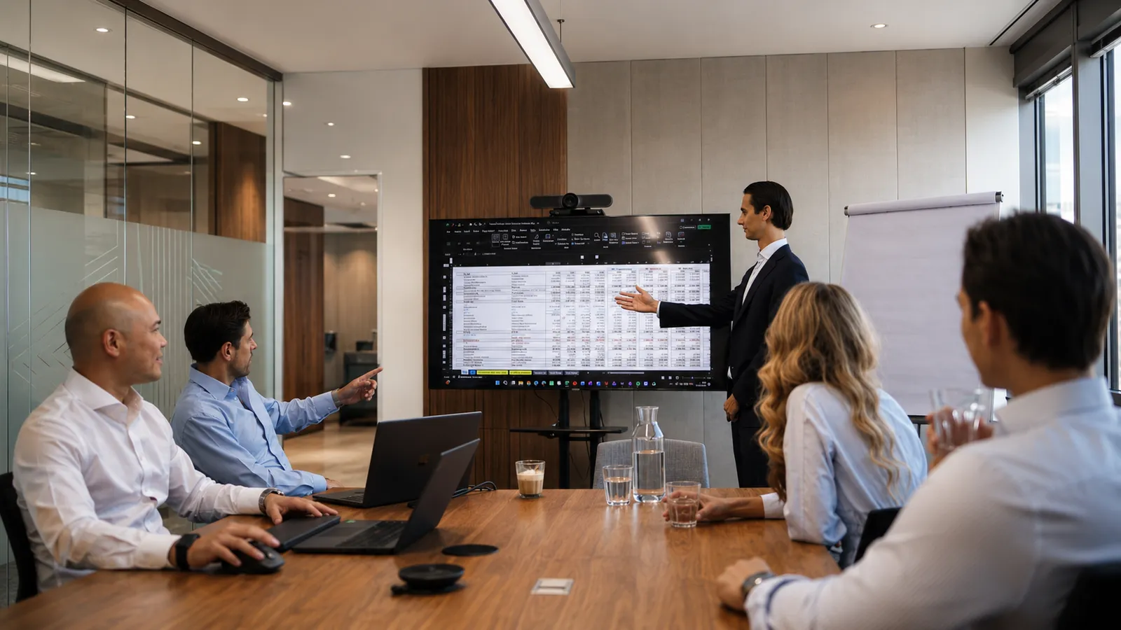 The CAPVIA team in a meeting in the conference room